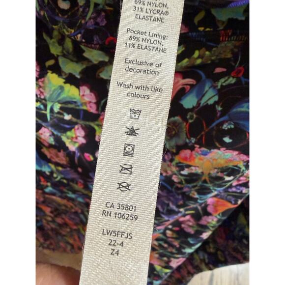 Lululemon Swift Speed High-Rise Tight 28" Flowerscope Black Multi Sz 12 - Picture 10 of 13